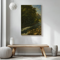 Majestic Mountain 19 - River to the Mountain Canvas Art