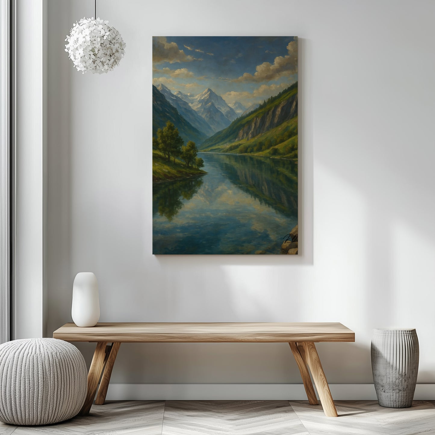 Majestic Mountain 21 - The Valley of Clarity Canvas Art
