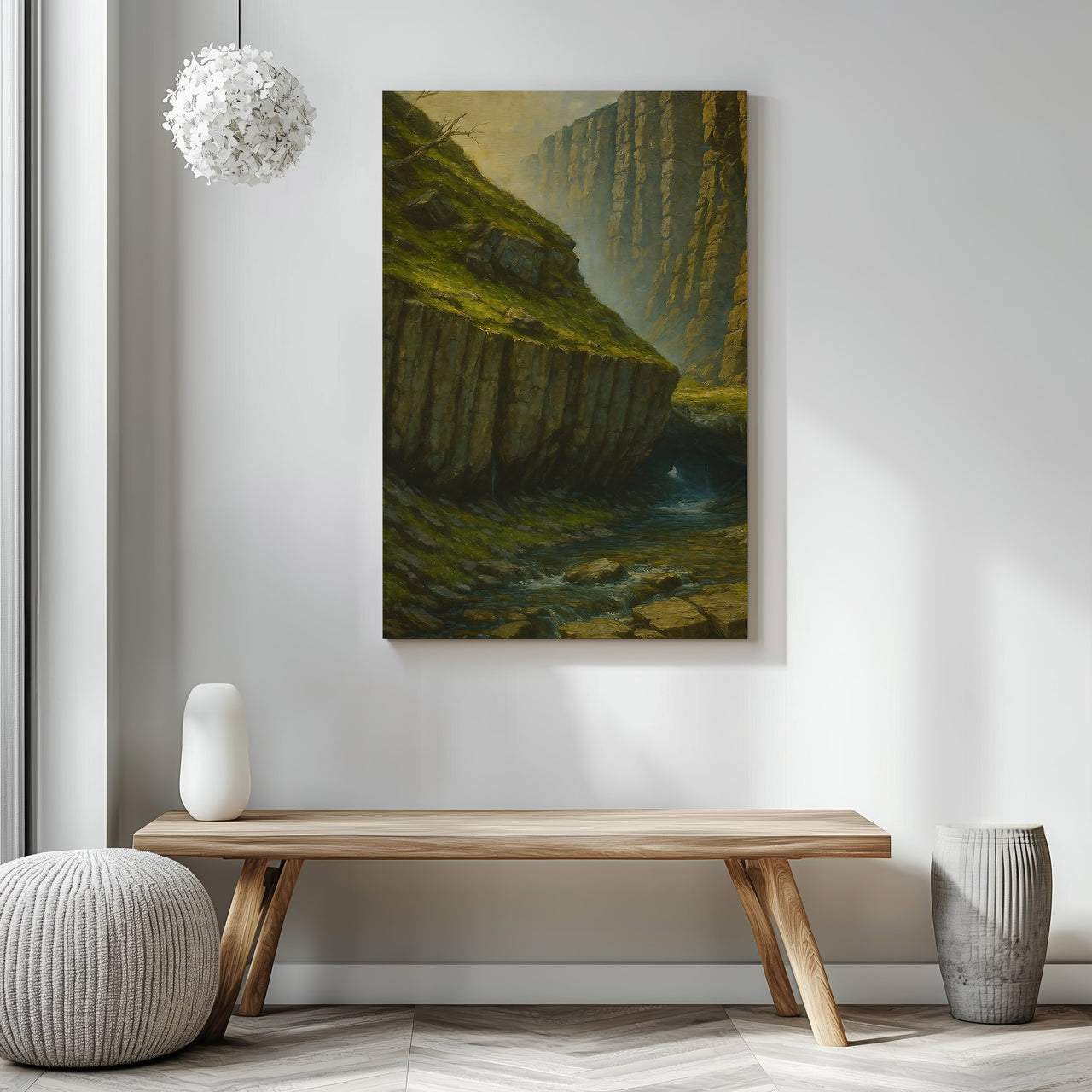 Majestic Mountain 22 - The Stone Corridor Canvas Art
