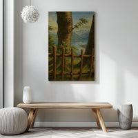 Majestic Mountain 23 - Between the Trees Canvas Art