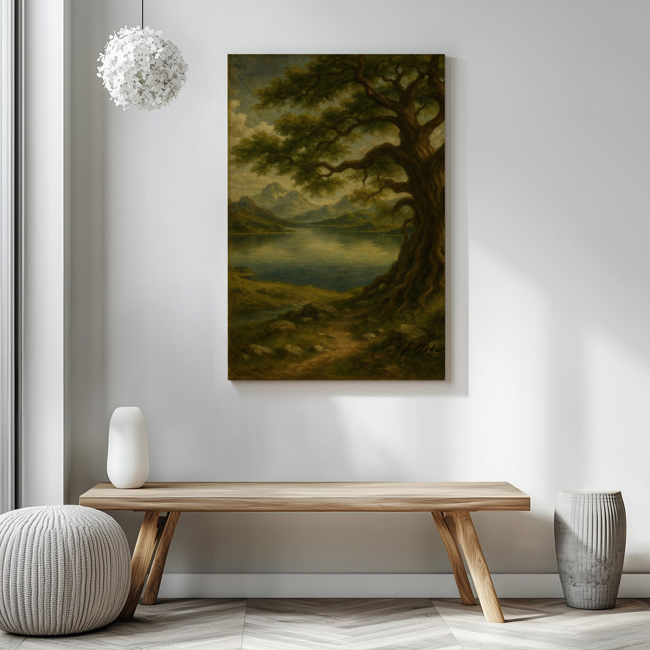 Majestic Mountain 26 - The Watchful Tree Canvas Art