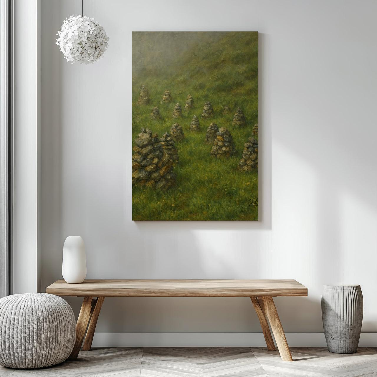 Majestic Mountain 30 - Voices in the Fog Canvas Art
