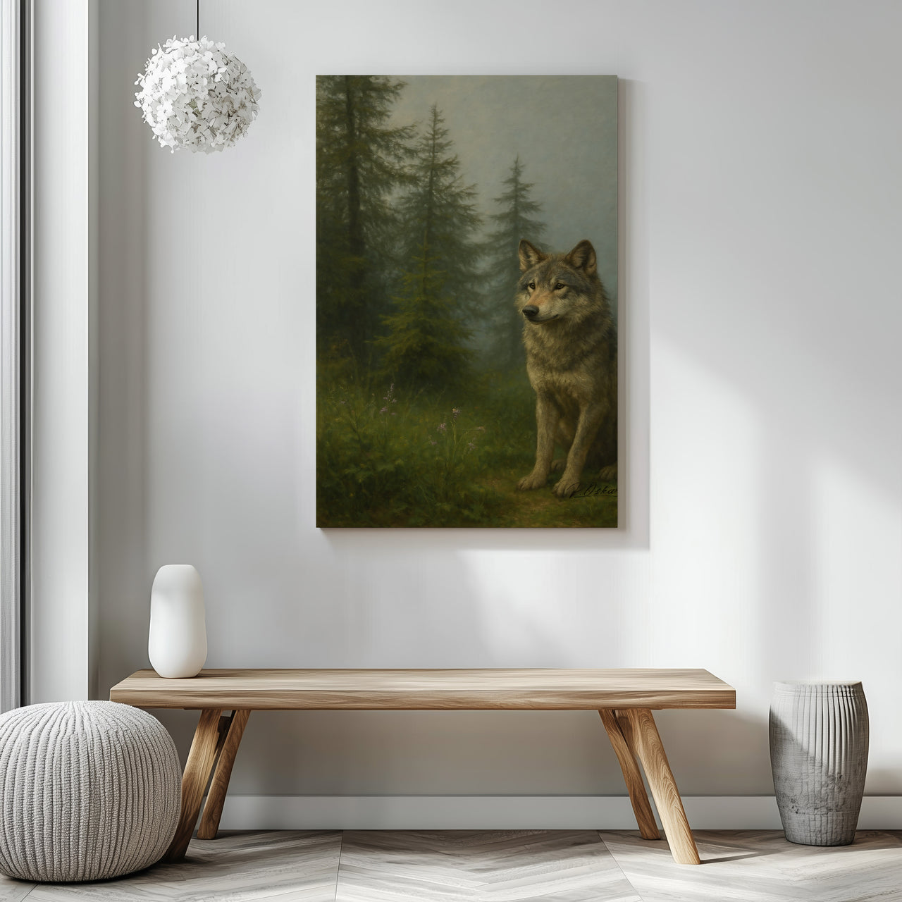 Majestic Mountain 33 - Sentinel of the Deep Woods Canvas Art