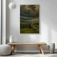 Majestic Mountain 34 - Storm Over the Highland Stream Canvas Art