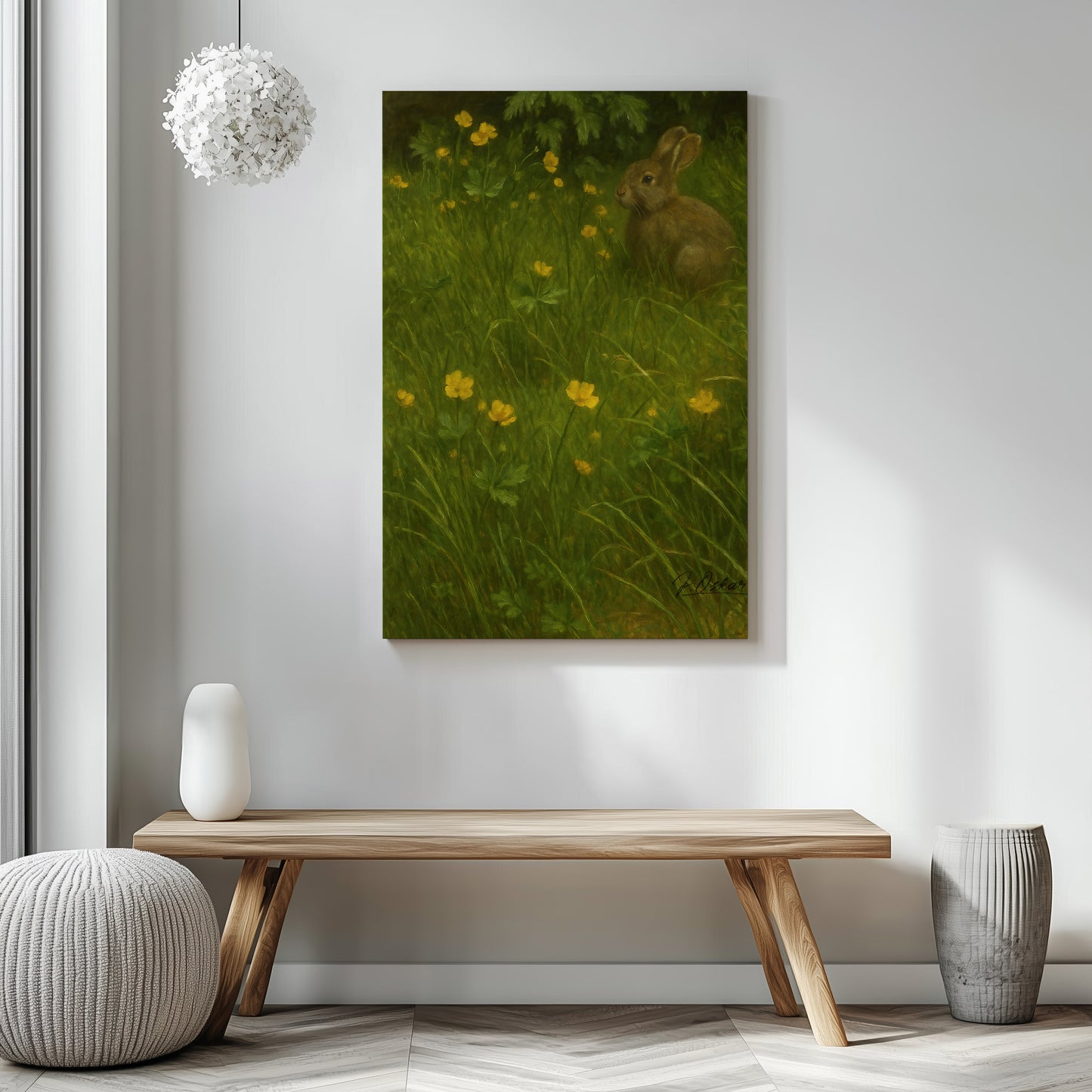 Majestic Mountain 36 - Among the Buttercups Canvas Art