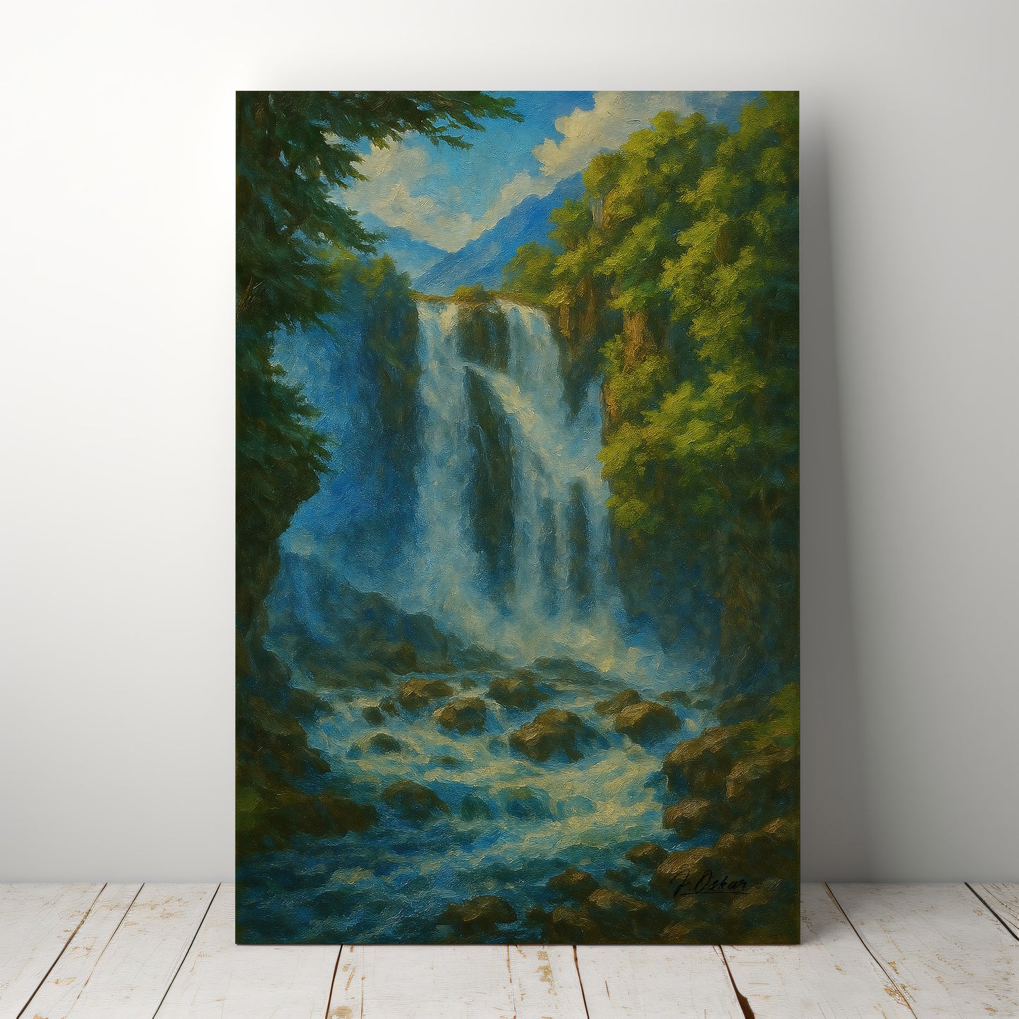Majestic Mountain 37 - The Waterfall’s Voice Canvas Art