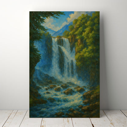 Majestic Mountain 37 - The Waterfall’s Voice Canvas Art