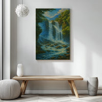 Majestic Mountain 37 - The Waterfall’s Voice Canvas Art
