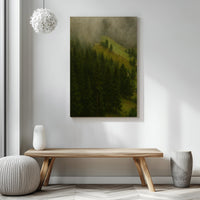 Majestic Mountain 38 - Mist Over the Hillside Canvas Art
