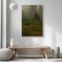 Majestic Mountain 39 - A misty slope Canvas Art