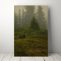 Majestic Mountain 39 - A misty slope Canvas Art