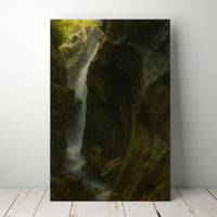 Majestic Mountain 40 - The Echoing Chasm Canvas Art