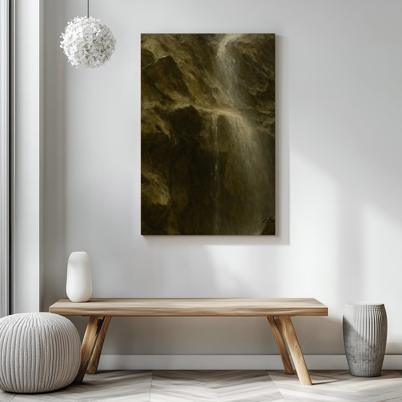 Majestic Mountain 42 - Veil of Silence Canvas Art