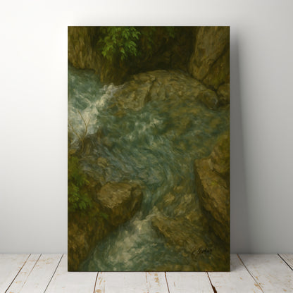 Majestic Mountain 44 - Dance of the Waters Canvas Art