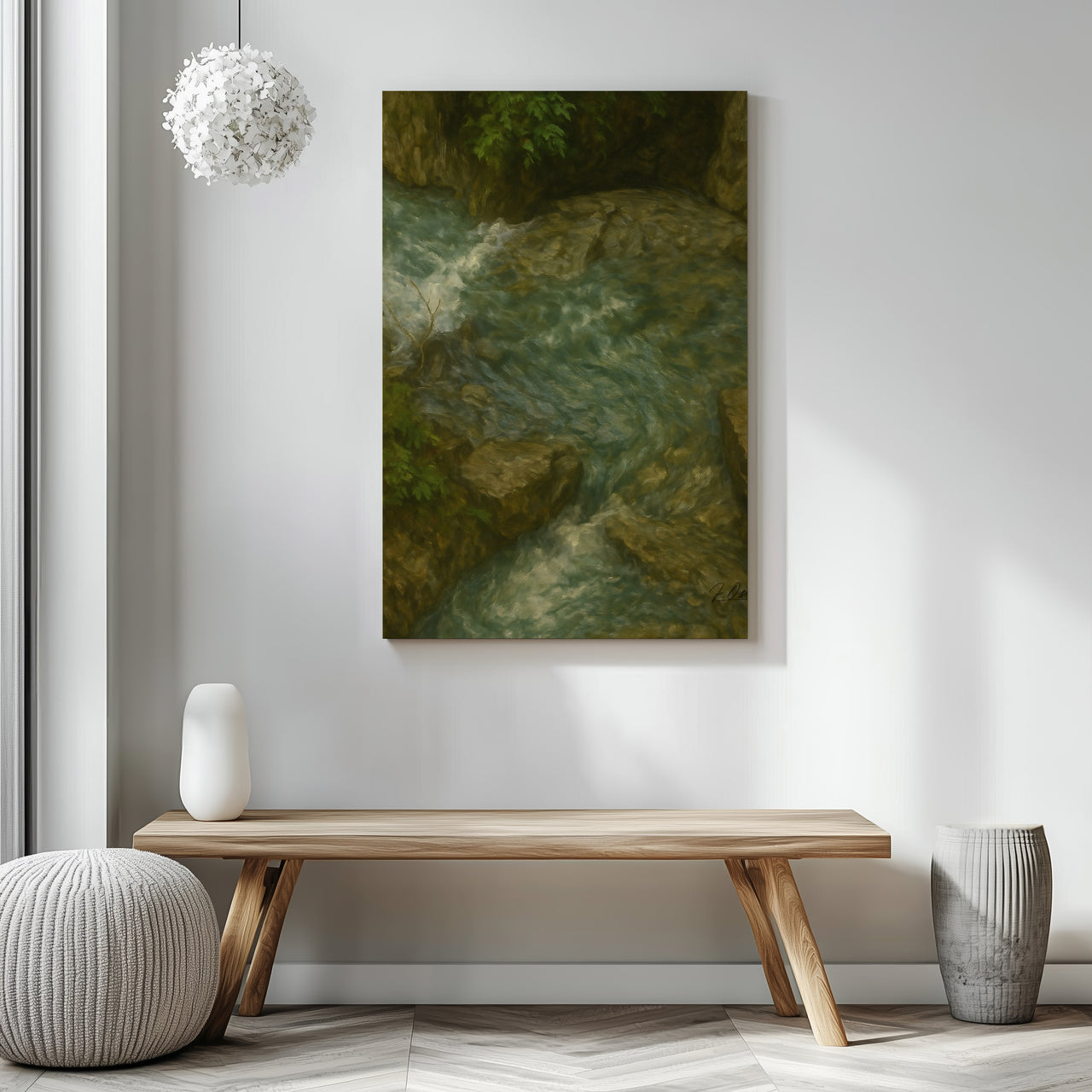 Majestic Mountain 44 - Dance of the Waters Canvas Art