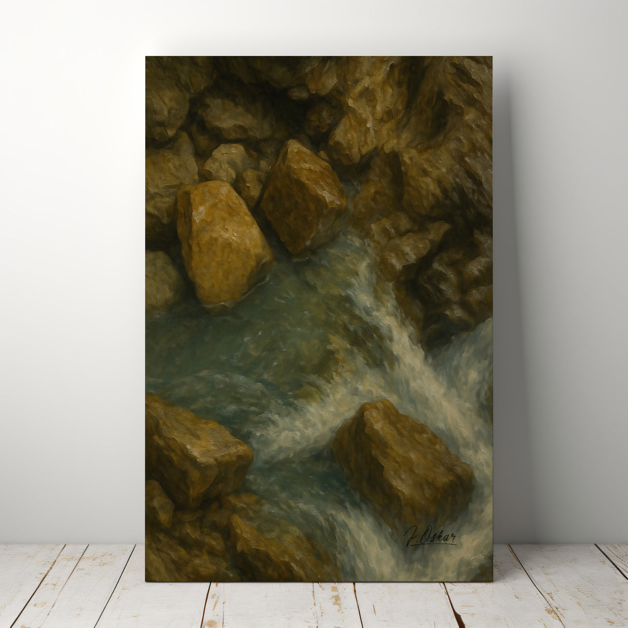 Majestic Mountain 46 - Flowing Path Canvas Art