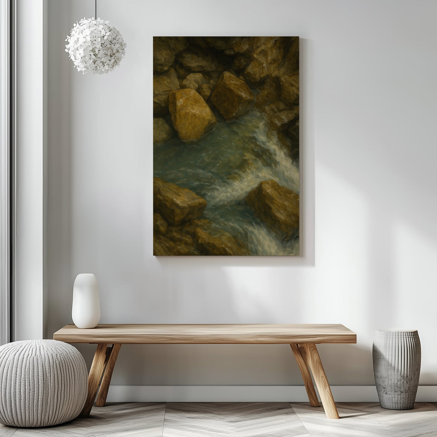 Majestic Mountain 46 - Flowing Path Canvas Art