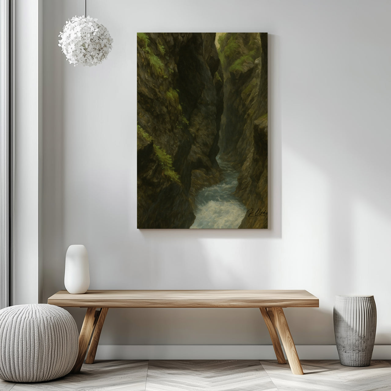 Majestic Mountain 48 - The Gorge Route Canvas Art