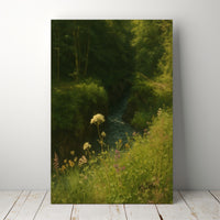 Majestic Mountain 50 - Path into the Green Gorge Canvas Art