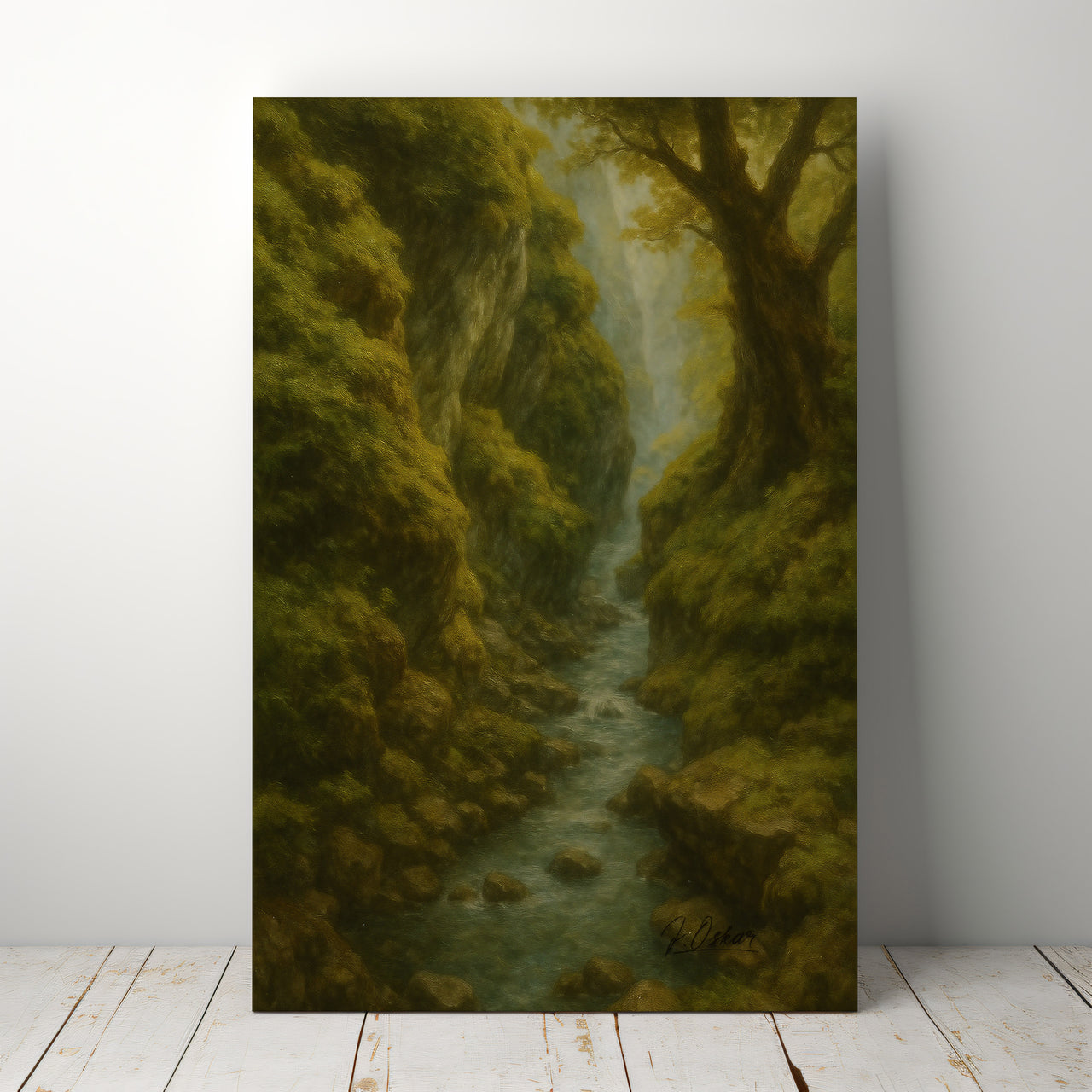 Majestic Mountain 51 - Valley of Gentle Waters Canvas Art