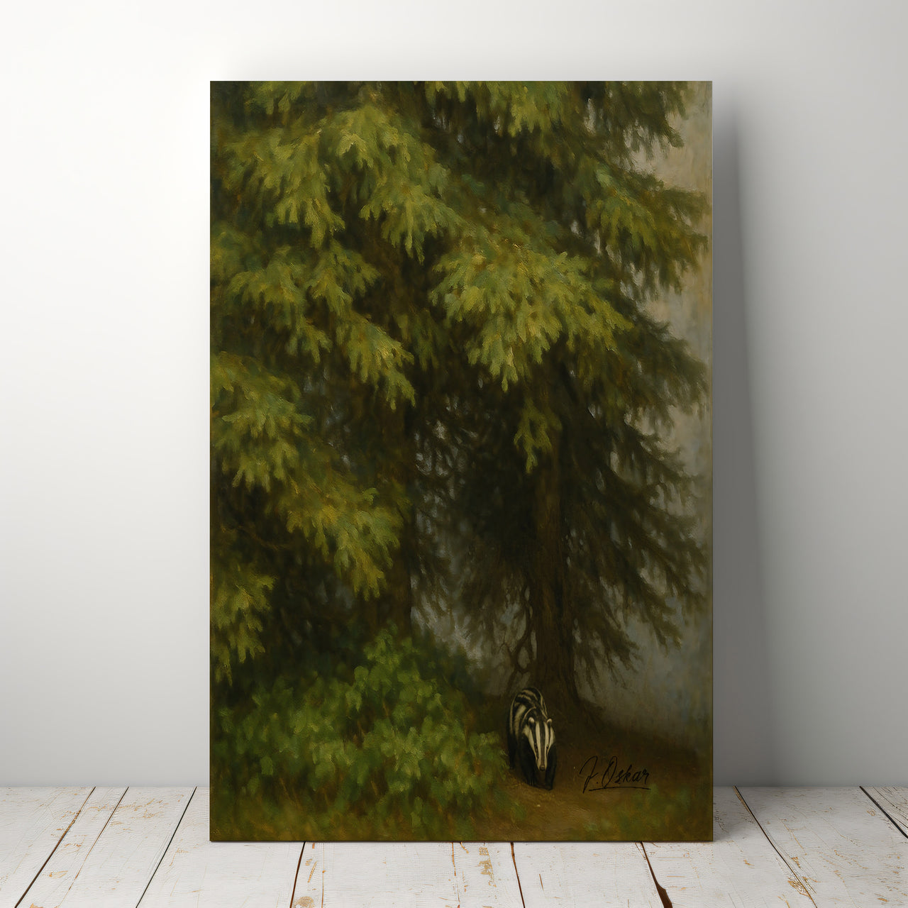 Majestic Mountain 56 - Forest Watcher Canvas Art