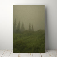 Majestic Mountain 59 - Hilltops in the Fog Canvas Art