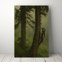 Majestic Mountain 60 - The Watchful Woodpecker Canvas Art