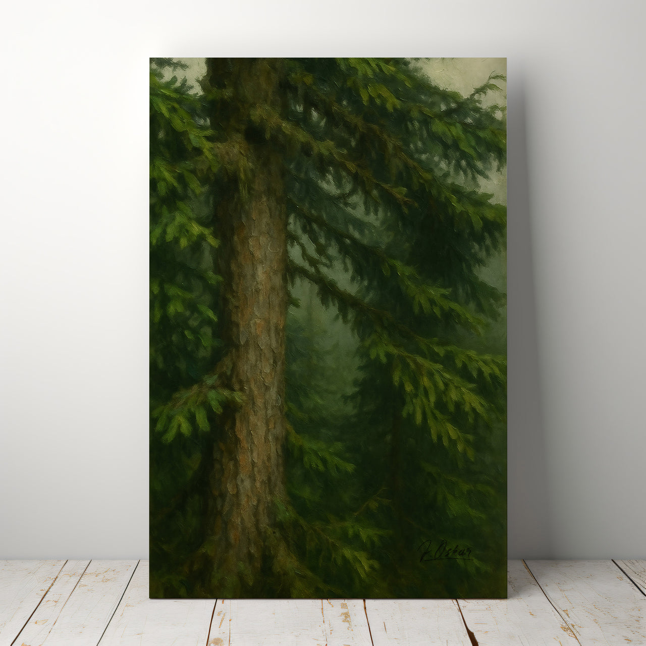 Majestic Mountain 62 - Trunk and Branch Canvas Art