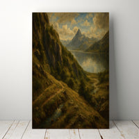 Majestic Mountain 63 - Lake Beneath the Peaks Canvas Art