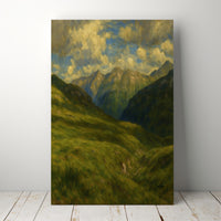 Majestic Mountain 74 - Valley of Peaks Canvas Art