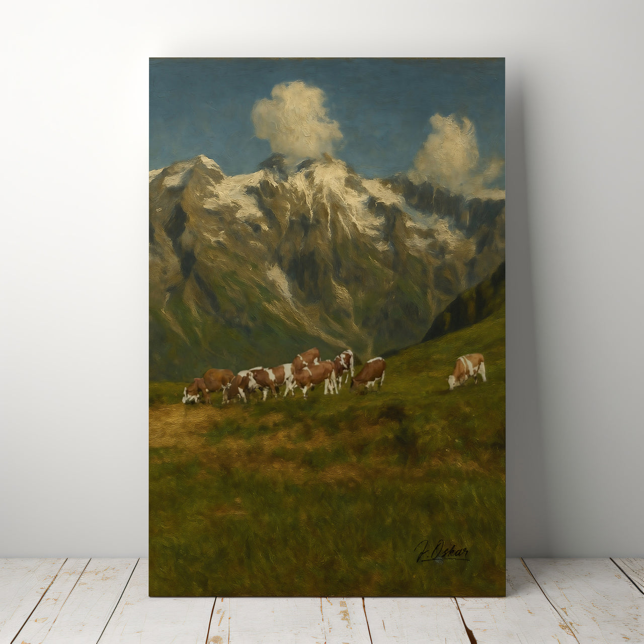 Gallery Wall Stand Style display set front view