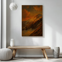 Majestic Mountain 95 - Summit in morning light Canvas Art