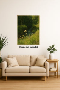 Majestic Mountain 50 - Path into the Green Gorge Canvas Art