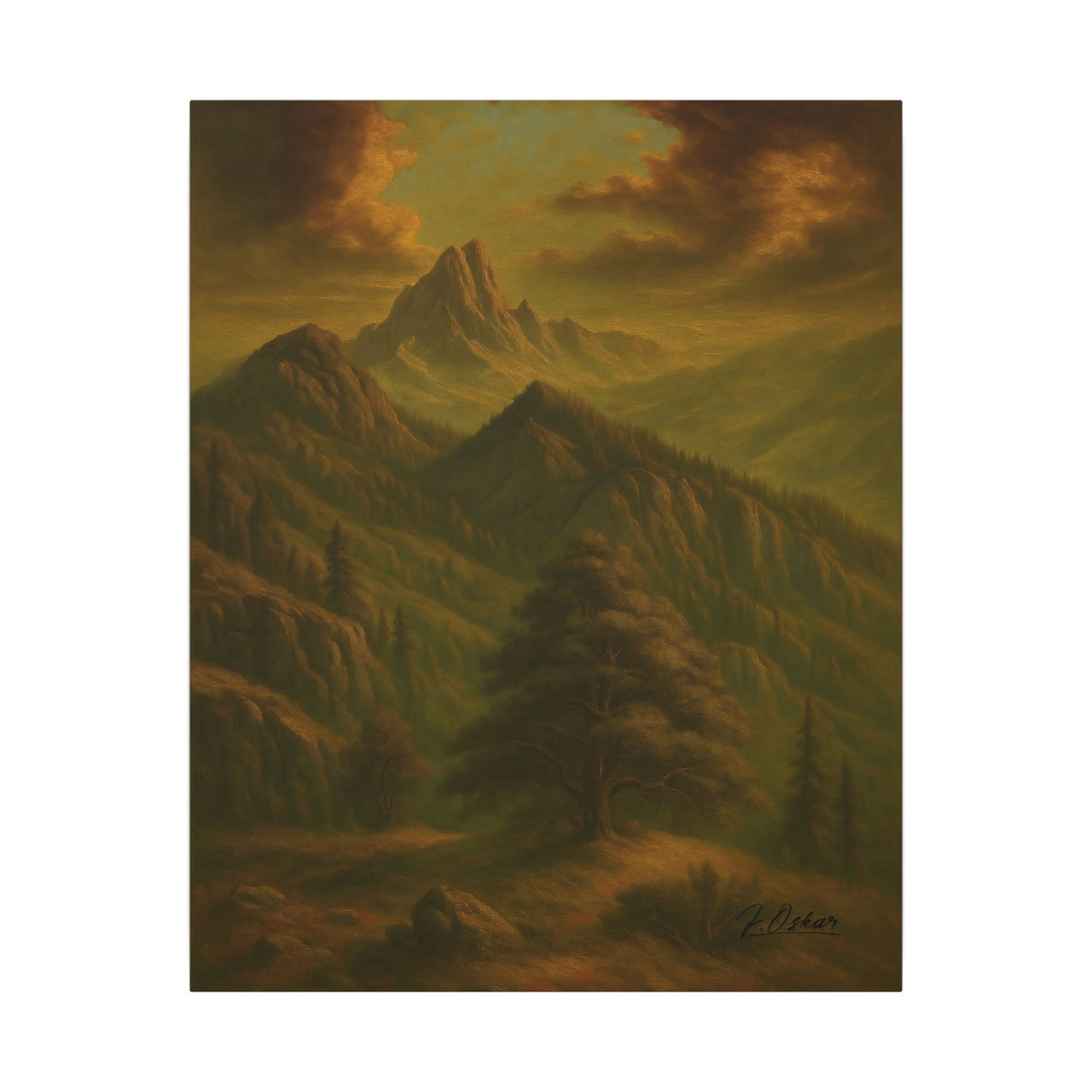 Majestic Mountain 15 - Journey to the Unknown Canvas Art