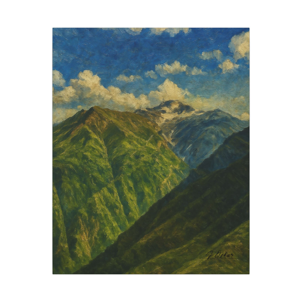 Majestic Mountain 79 - Green Heights Canvas Art