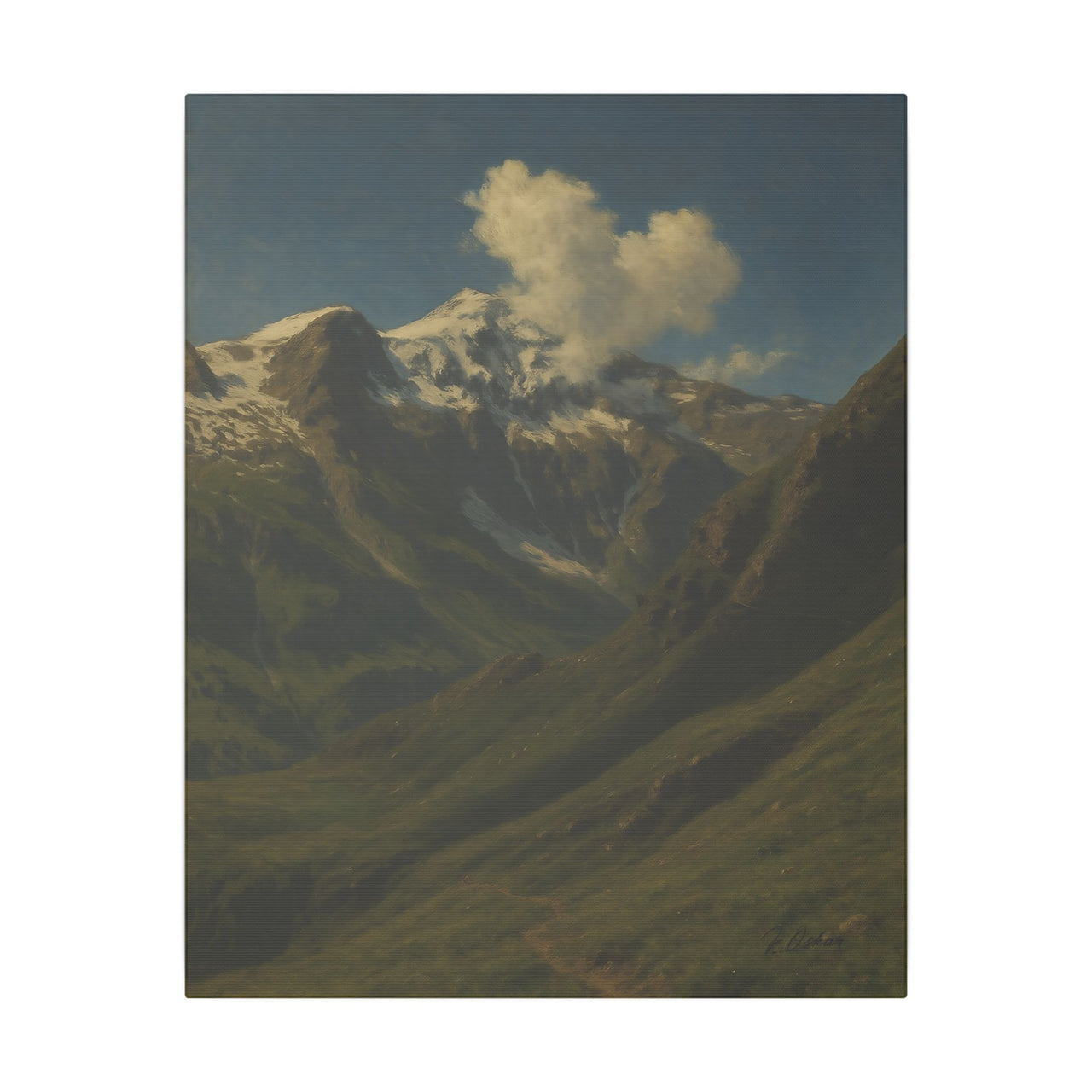 Majestic Mountain 83- Winding Path to the Peaks Canvas Art