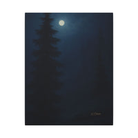 Majestic Mountain 66- Forest by Moonlight Canvas Art