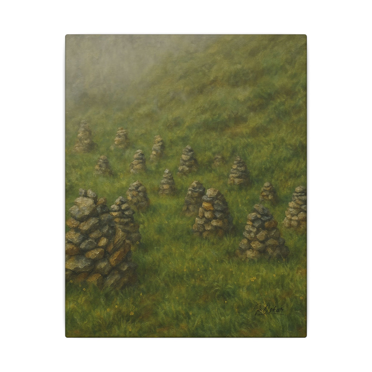 Majestic Mountain 30 - Voices in the Fog Canvas Art