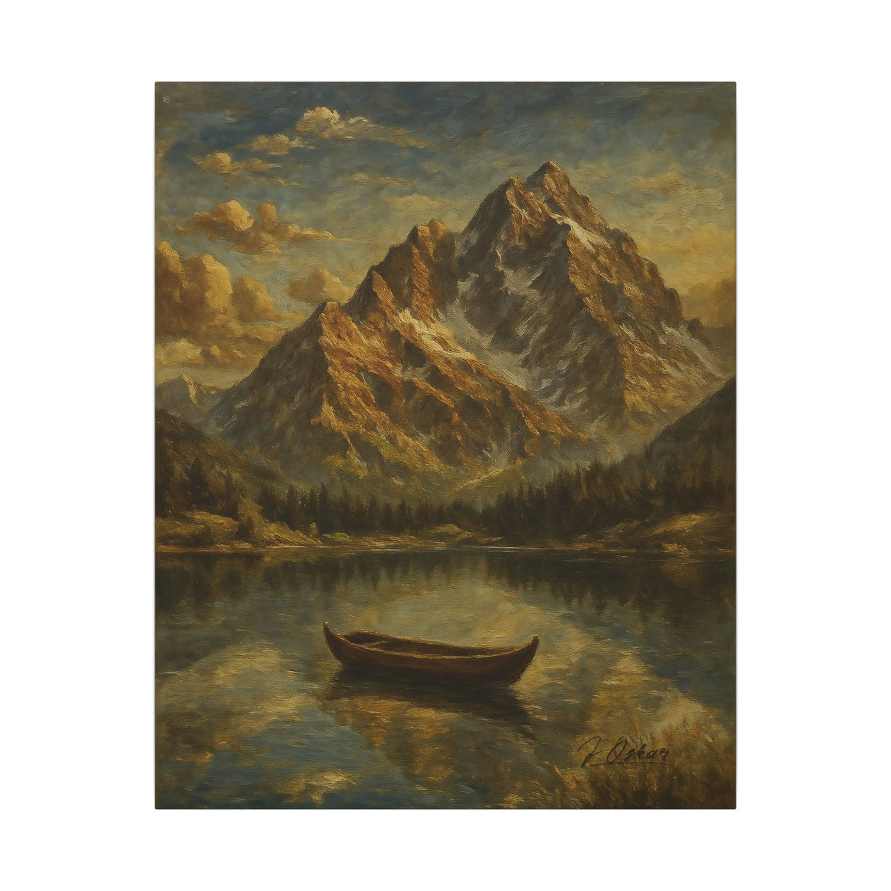 Majestic Mountain 2 - The Stillness Before the Journey Canvas Art