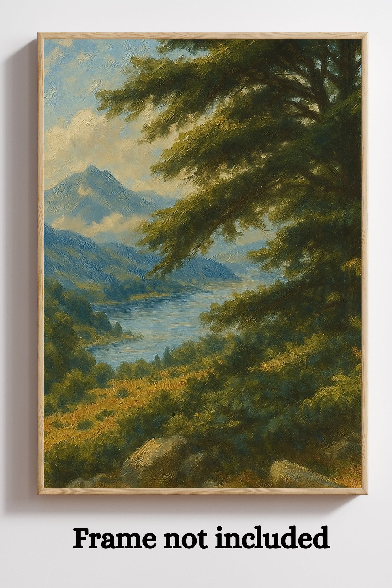 Majestic Mountain 10 - View of the Quiet Vale Canvas Art