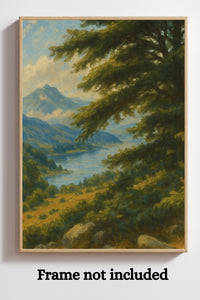 Majestic Mountain 10 - View of the Quiet Vale Canvas Art