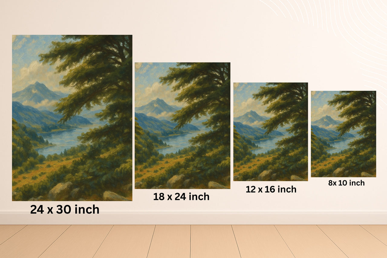 Majestic Mountain 10 - View of the Quiet Vale Canvas Art