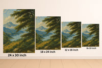 Majestic Mountain 10 - View of the Quiet Vale Canvas Art