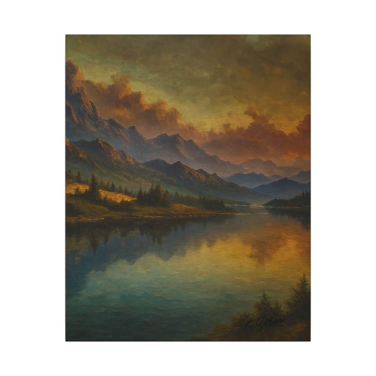 Majestic Mountain 7 - Stillness Beyond the Peaks Canvas Art