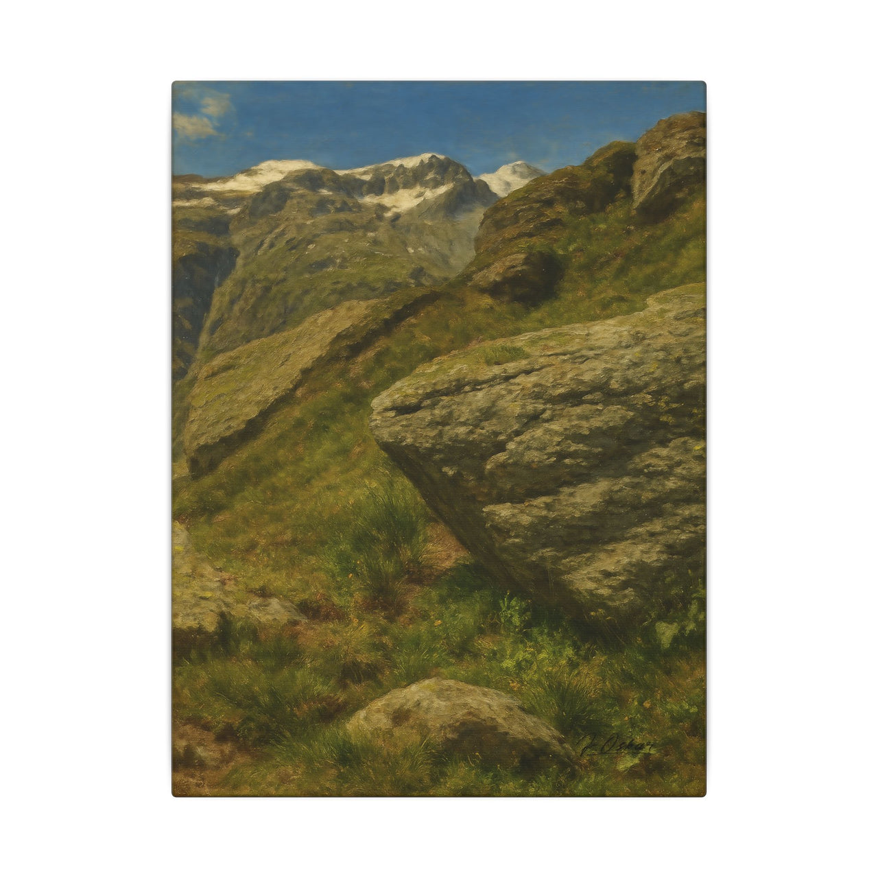 Majestic Mountain 89- Steps Among the Peaks Canvas Art