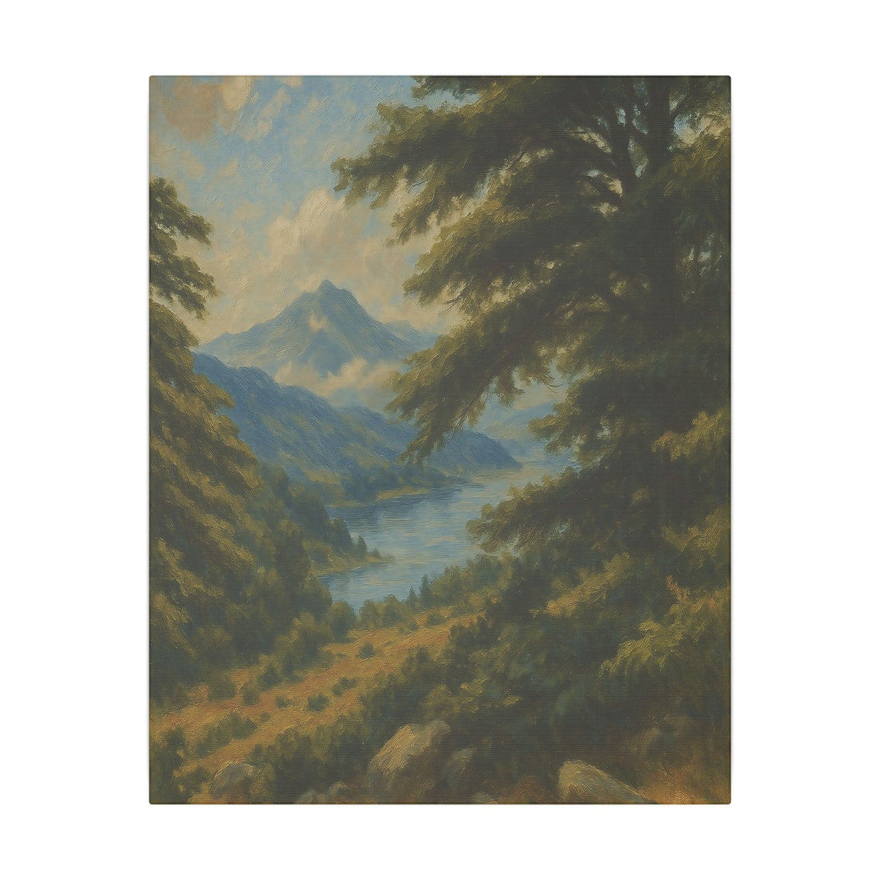 Majestic Mountain 10 - View of the Quiet Vale Canvas Art