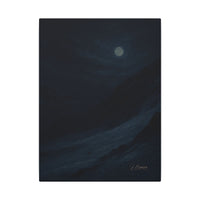 Majestic Mountain 93-Moonlit Ascent Canvas Art