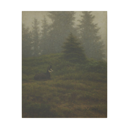 Majestic Mountain 39 - A misty slope Canvas Art