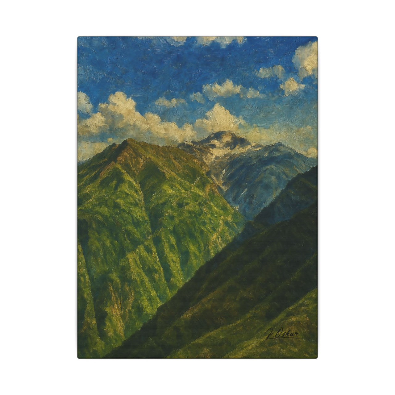 Majestic Mountain 79 - Green Heights Canvas Art