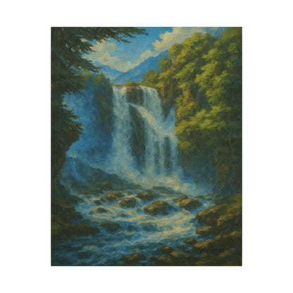 Majestic Mountain 37 - The Waterfall’s Voice Canvas Art